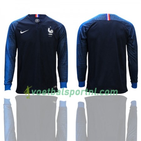 Frankrijk Thuis Shirt WK voetbal 2018 L/S